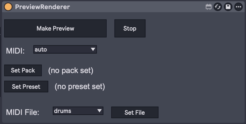 PreviewRenderer device
